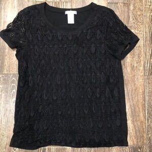 Isela Black Top Size M